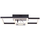Deckenleuchte Chloe, schwarz, 40 x 40 cm, Metall LED-Deckenleuchte, dimmbar