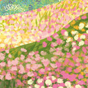 Papier peint photo Prairie printanière aux couleurs vives - SpaceFrog Designs