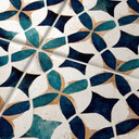Naklejki na płytki portugalski wzór Azulejo - Treechild - Zestaw 12 sztuk