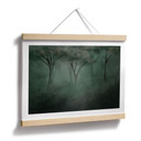 Poster Bosmagie in de ochtendmist groen - Ms Tiff