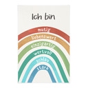 Stoffbild mit Regenbogen - Affirmationen für das Kinderzimmer