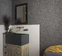 Non-woven tapet med gipsstruktur, antracit Struktur 