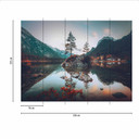 Bjergbaghave tapet i turkisbrun - non-woven tapet Designwalls 2 - 2,55 x 3,5 m