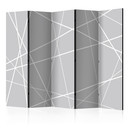 Screen room divider - Moderne edderkoppespind, 3-delt