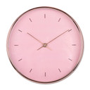 Minimalistische Wanduhr Rosa in Roségold-Optik Ø25 cm