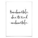 Poster - Bauchmuskeln ohne B