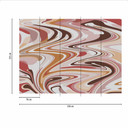 Fototapeta ColourCircles2 w kolorze beżowo-fioletowym - włóknina Designwalls 2 - 2,55 x 3,5 m