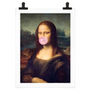 Plakat Taudalpoi - Mona Lisa z gumą do żucia