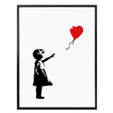 Plakat Banksy'ego - "Dziewczynka z czerwonym balonikiem" jako kultowa dekoracja ścienna