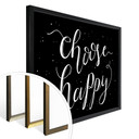 Plakat Choose Happy - czarny negatyw