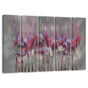 Lærred print 5 dele, planter blomster Simnitło