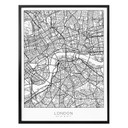 Plakat mapa miasta Londyn