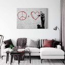 Obraz na płótnie Banksy - Peaceful Hearts Doctor