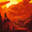 Vlies Fototapete - Star Wars Jakku Star Destroyer - 200 x 280 cm