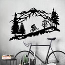Wallsticker Mountainbike i bjergene