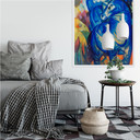 Zelfklevende Poster - Marc - Blue Horse