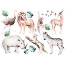 Sticker mural Kvilis - Animaux d'Afrique (20 pièces)