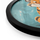 Plakat Happy tiger cub - Magnusson - Round