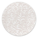 Billede Sarte akvarelblade - Soft Beige - Bloomery Decor - Rund – print på aluminium
