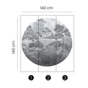 Fujiyama digital tapet i 1,4 m x 1,4 m Fashion for Walls 4 av Guido Maria Kretschmer
