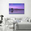 Canvasbillede, Træ ved en sø