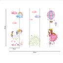 UnicorPrincess hvid pink tapet til børneværelset - non-woven tapet Designwalls 2 - 2,55 x 3,5 m