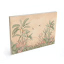 Obraz drewniany Tropikalna idylla z kolibrem morelowym - Bloomery Decor