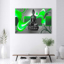 Canvasbillede, Buddha abstrakt
