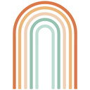 Wallsticker Rainbow Boho