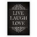Tableau Forex - Tableau en mousse PVC dure - Live Laugh Love