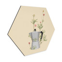 Hexagone - alu-Dibond Frida Floral Studio - Moka Floral