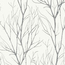 Papier peint forêt Blanc Noir - Papier peint intissé Nature A.S. Création