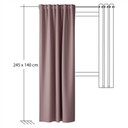 Homing Samtvorhang mit verdeckten Schlaufen Velia rose -  2,45 x 1,4 m