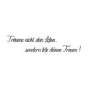 MDF-Deko 3D Schriftzug Träume nicht dein Leben...
