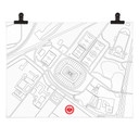 Poster Eintracht Frankfurt - Stadionkarte
