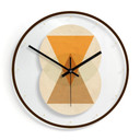 Horloge murale en verre - Nouveauprints - Cercles et triangles