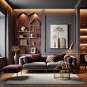 Pintura interior marrón mate I Passion Fruit | crear un ambiente acogedor y tranquilo en la habitaci