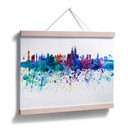 Plakat Bleichner - Akwarela panoramy Barcelony
