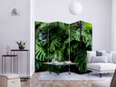 Paravent Séparation de pièce - Forêt tropicale , 5 pièces - 225x172 cm