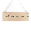 Panneau en bois Love