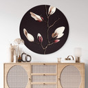 Vægcirkel Treechild - Magnolia Blossoms – print på aluminium (Alu-Dibond)