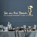 Wandtattoo Sex on the beach