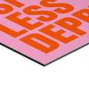 Billede Mere espresso mindre depresso - Fritsch – print på aluminium (Alu-Dibond)