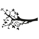 Wandtattoo + Name - Kleiner Spatz (2-farbig)