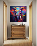 Leinwandbild Elefant Tiere Pop Art