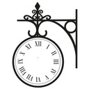 Sticker mural horloge de gare antique