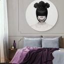 Tableau en Alu-Dibond Nemcekova - Black Widow - Rond