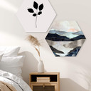 Hexagone - alu-Dibond SpaceFrog Designs - Lac de montagne