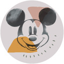Selvklæbende non-woven tapet - Mickey Abstract - 125 x 125 cm