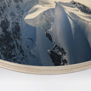Obraz drewniany szczyt Mont Blanc - Nienartowicz - Round